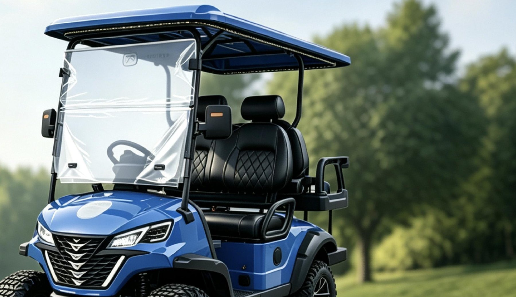 Golf Cart FD005F-2+2 (4-Seater, Blue)